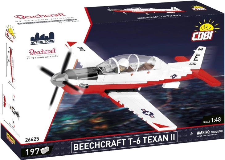 Cobi Beechcraft T-6 Texan II repülőgép építőszett 1:48 (197 darab)
