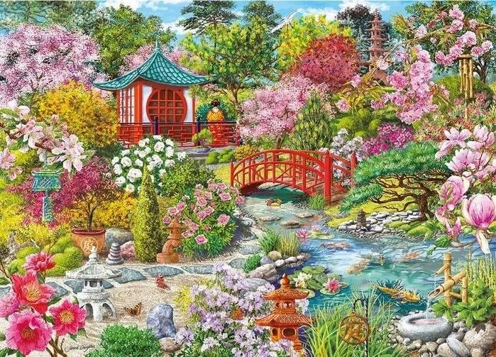 Japán kert kirakó 1000 darabos GIBSONS