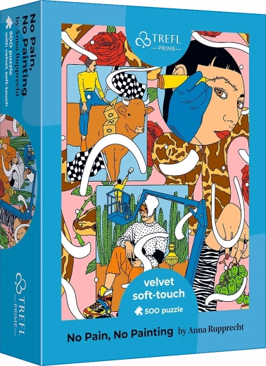 Trefl puzzle Velvet Soft Touch UFT 500 darab – nincs fájdalom, nincsenek festmények
