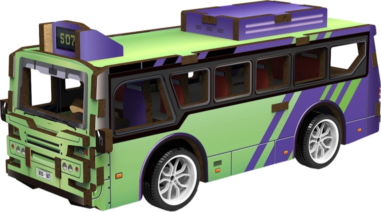2Kids Toys 3D fa összerakható busz