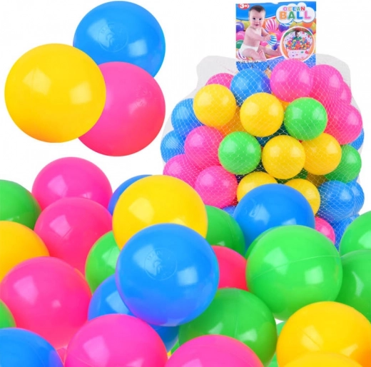 Színes labdák medencéhez 6,5 cm, 100 db