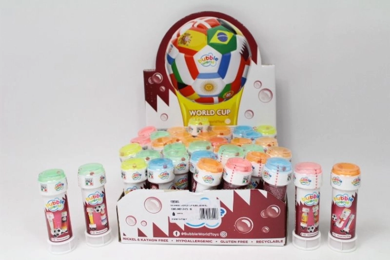 World Cup buborékfújó 60 ml (sportmotívumok)