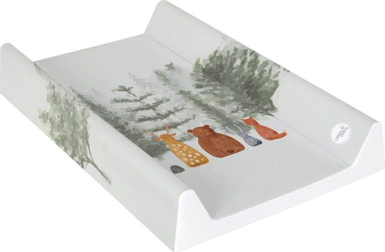 Ceba Baby puha, profilozott pelenkázó alátét 50 × 70 cm Basic Forest Companions