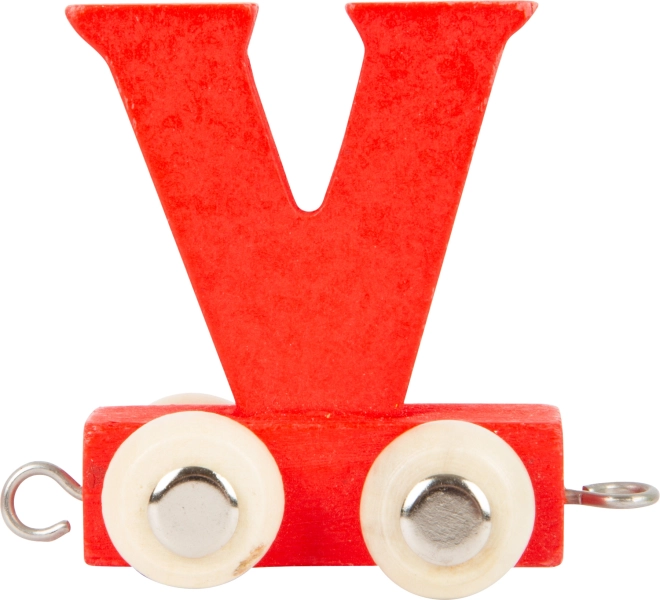 small foot fa vonat – V betű, színes vagon
