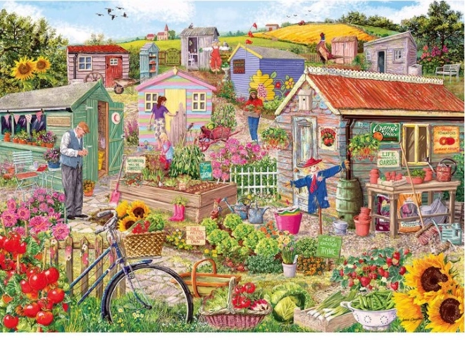 Puzzle Élet a kertben 1000 darab