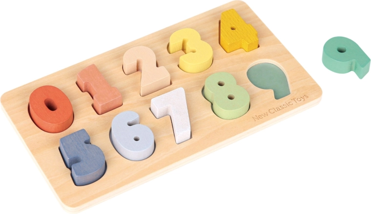 Fa kirakós puzzle - Számok 0-tól 9-ig