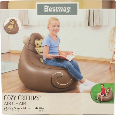 BESTWAY felfújható gyerekfotel – Majmocska