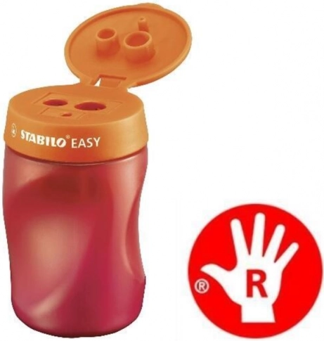 Ergonomikus hegyező jobbkezeseknek STABILO EASYsharpener narancssárga