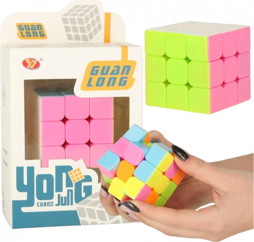 Logikai kocka 3x3 neon 5,5 cm