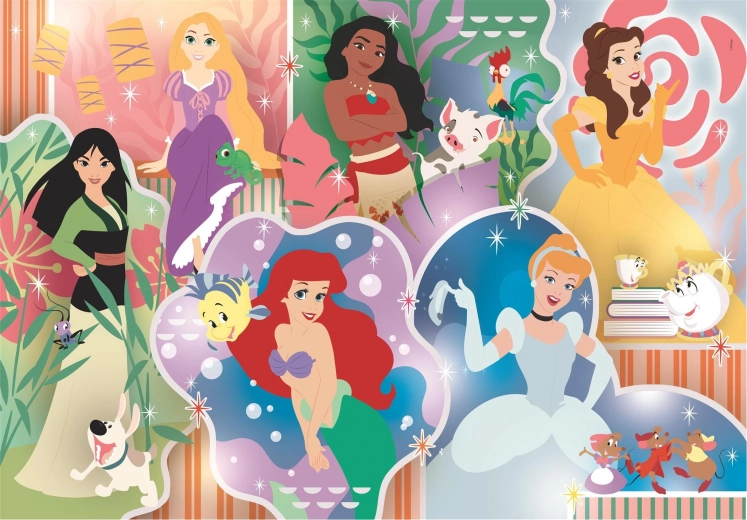 Maxi puzzle Disney hercegnők, 24 darabos, CLEMENTONI