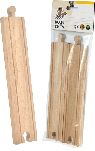 BABU fa egyenes sínek 20 cm, 2 db