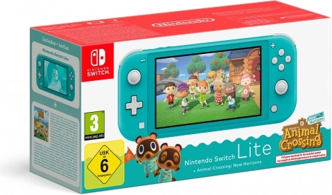 Nintendo Switch Lite türkiz + ANIMAL CROSSING: NEW HORIZONS (csomag)