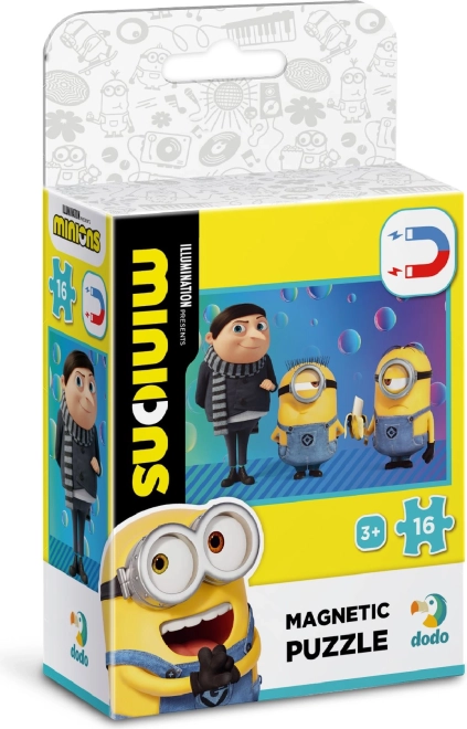 Mágneses puzzle Minyonok – Kis Gru, 16 darab