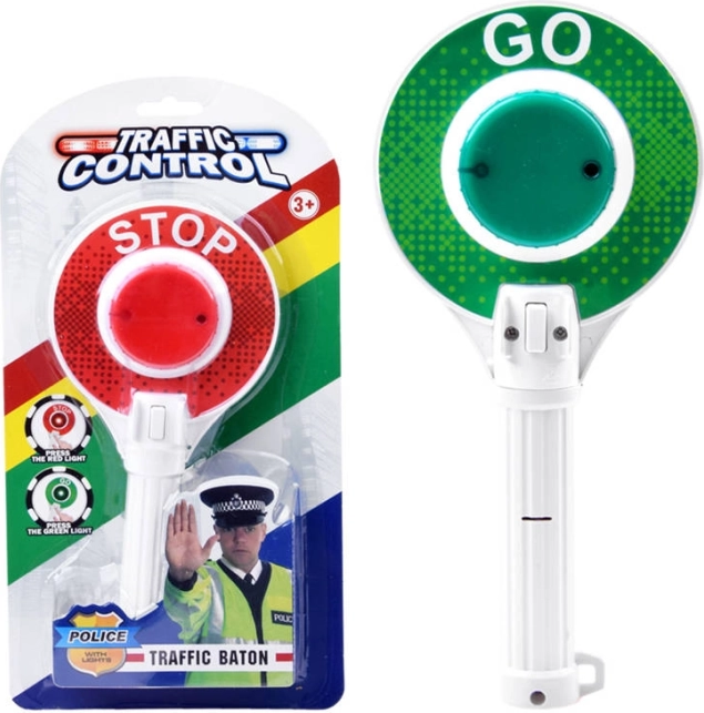 Gyerek rendőri STOP/GO tárcsa a közlekedési szabályok tanulásához