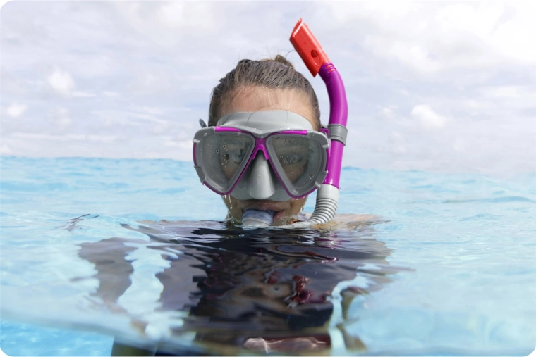 Kényelmes légzés a felszínen