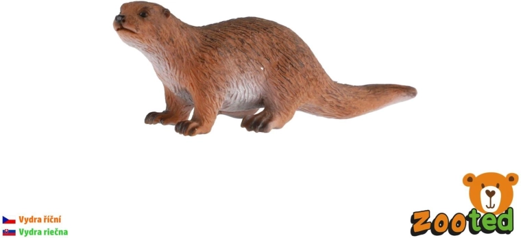 Folyami vidra figurája, 10 cm