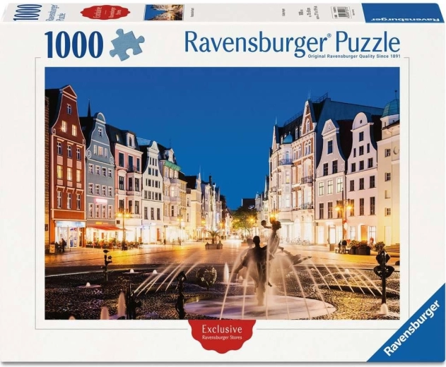 Ravensburger puzzle Rostock éjszaka 1000 darab