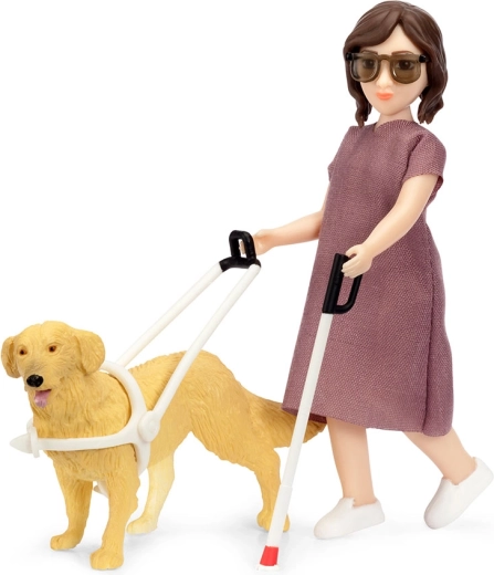 Lundby vak baba szett vakvezető kutyával babaházhoz