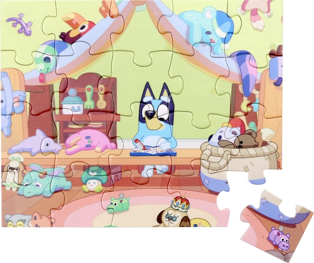 Bluey fa puzzle – 20 darab