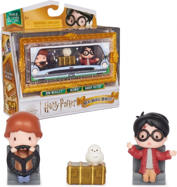 Harry Potter mini figurák Harry és Ron kiegészítőkkel – Micro Magical Moments duplacsomag