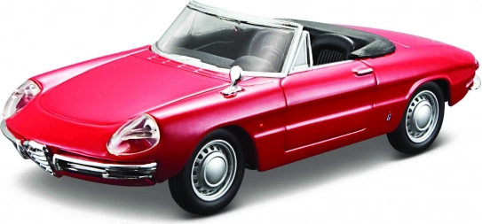 Bburago Hobby – Alfa Romeo Spider 1966, piros modell 1:32