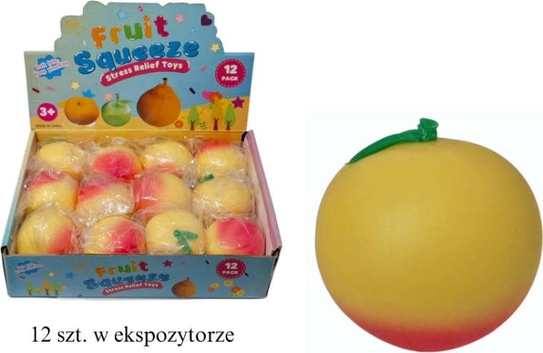 Gyümölcsös squishy – gyümölcs mintás stresszoldó nyomkodós játék