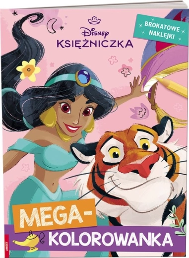 Disney hercegnők megaszínező csillogó matricákkal