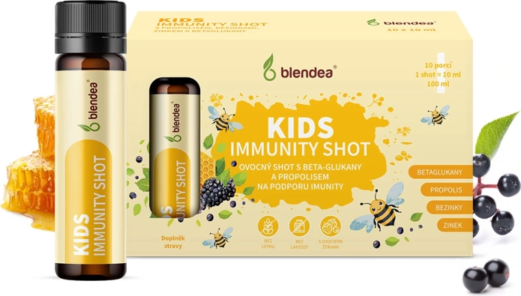 Blendea Immunity Shot gyerekeknek propolisszal és béta-glükánokkal 10 × 10 ml