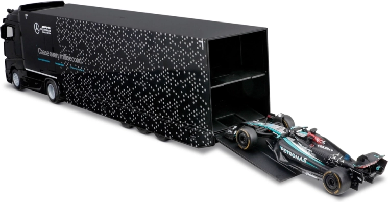 Nyitható utánfutó a valósághű F1-szállításhoz