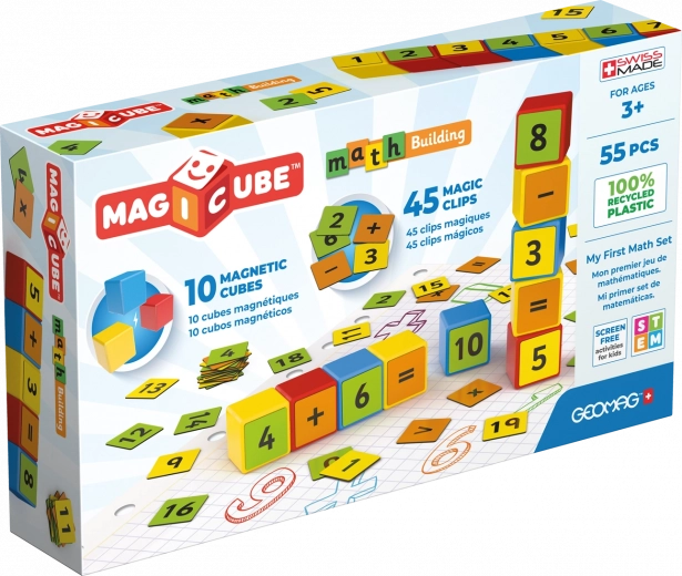 Geomag Magicube matematikai építőkészlet, 55 darab