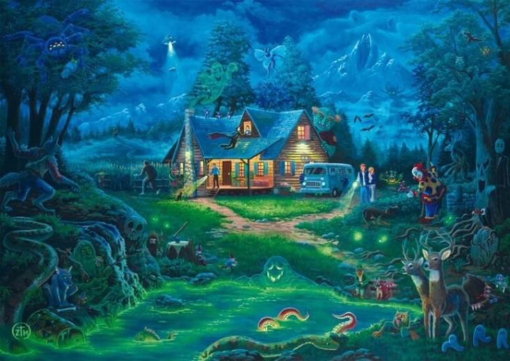 Puzzle Kísértetház 1000 darabos SCHMIDT