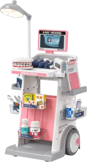 Valósághű fogorvosi rendelő kerekeken