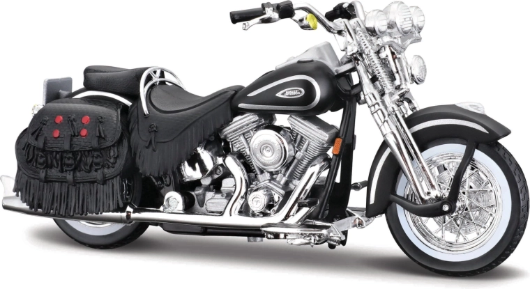 Maisto Harley-Davidson 1999 FLSTS Heritage Softail Springer fekete 1:18