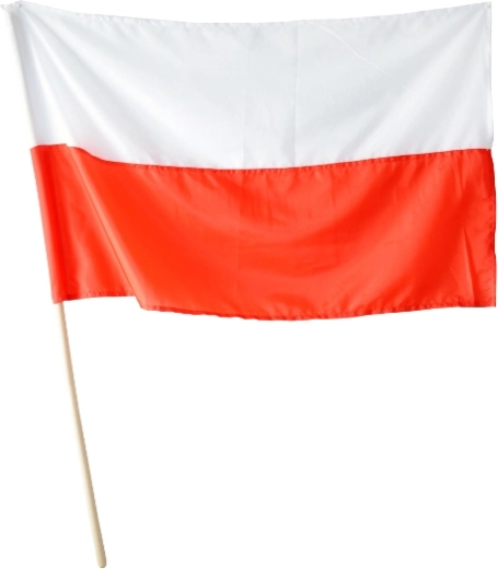 Lengyel nemzeti zászló rúdon