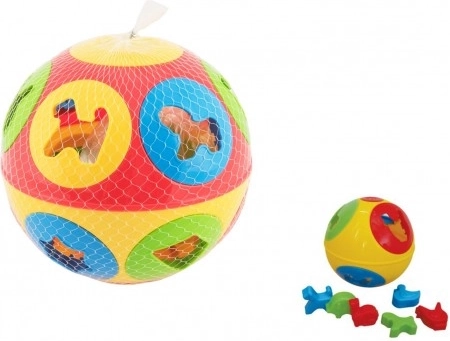 Műanyag bedobó labda 13 cm, 2 szín