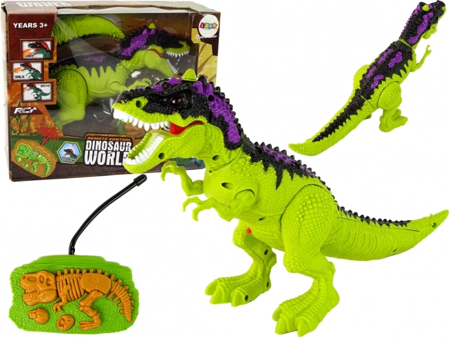 Távirányítós dinoszaurusz fények Hangok Zöld