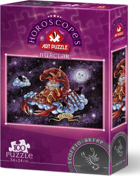 Állatövi jel puzzle: Skorpió, 100 darab