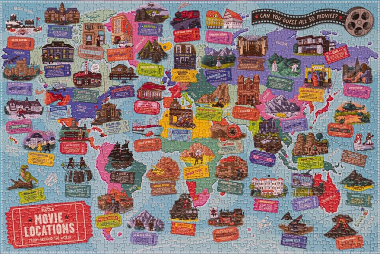 Profesor Puzzle Filmhelyszínek 1000 darabos Puzzle