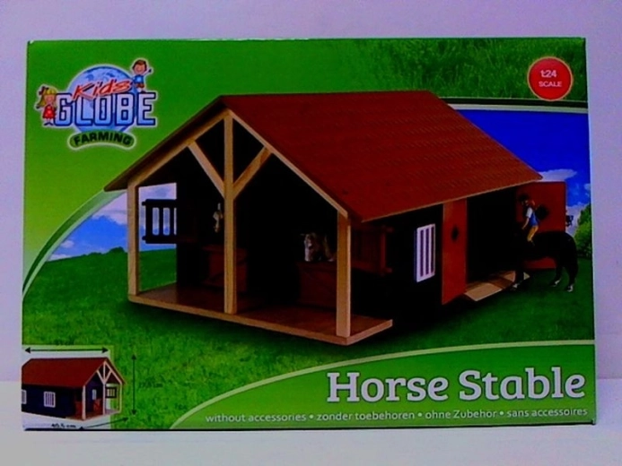 Kids Globe Farming fa lóistálló 1:24
