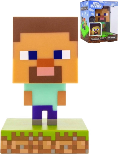 Minecraft Steve asztali lámpa