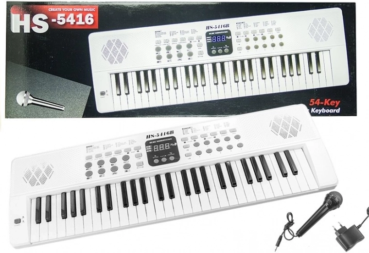 Elektronikus billentyűk USB mikrofonnal