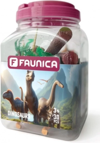Dinoszaurusz témájú figurák és kiegészítők készlete, 30 db