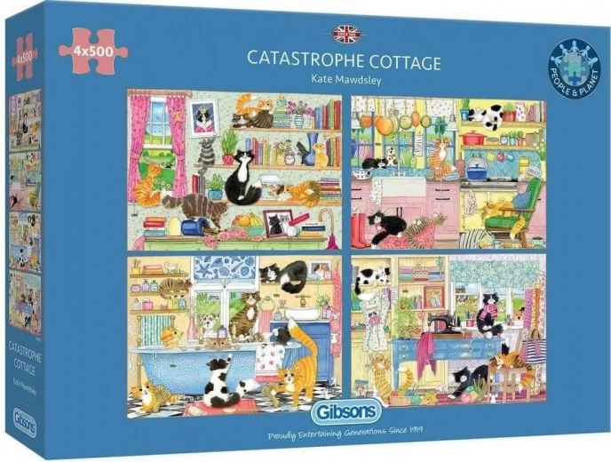 Gibsons puzzle Cicás katasztrófa 4×500 darab