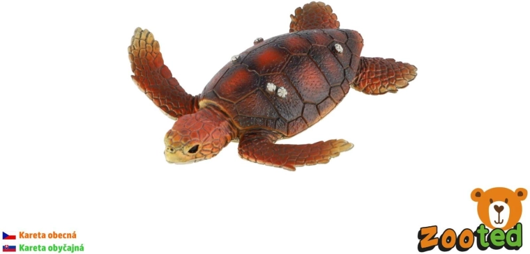 Közönséges cserepesteknős figura, 8 cm