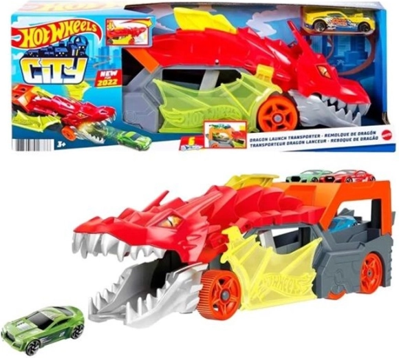 Hot Wheels City szállító jármű sárkány kilövővel