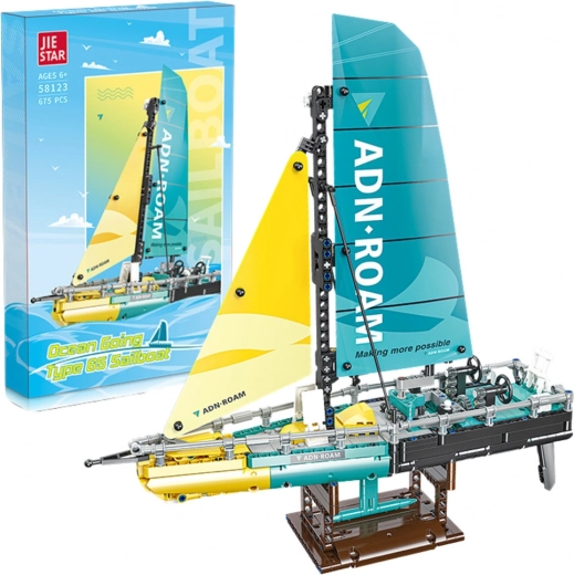 Vitorlás Építőmodell Típus 65, 675 darabos modell