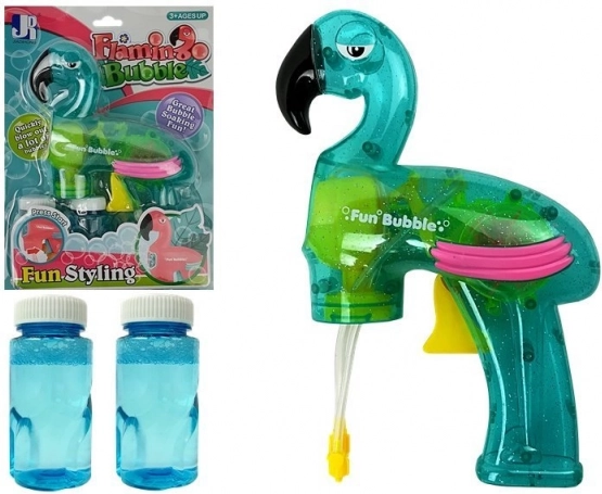 Kék flamingó buborékpisztoly