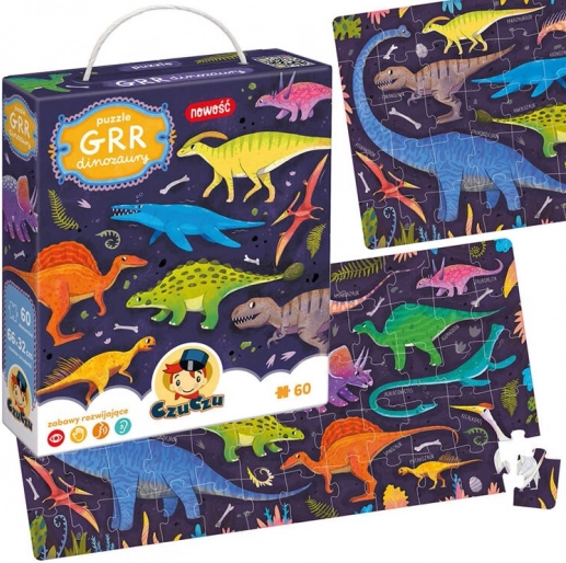 Puzzle CzuCzu Grr Dinoszauruszok 60 darab
