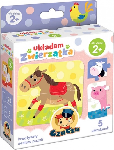CzuCzu Puzzle Állatkák Kirakása - 5 Készlet