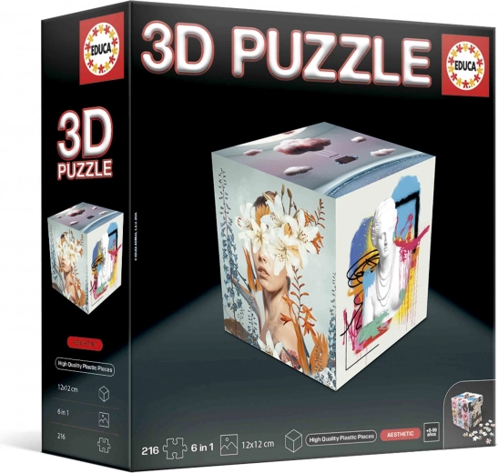 Educa 3D kirakó kocka Esztétika 216 darab